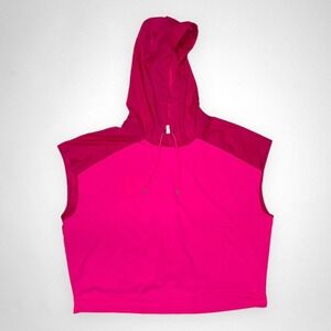 AVIA XXL Sleeveless Hoodie‎ Pullover Windbreaker Pink Jacket Unisex
